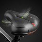 Spring green_Reflective Shock Absorbing Hollow Bike Saddle MTB Bicycle Seat Breathable Rainproof Cyc