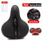 Red Kit_Hollow Bicycle Saddle Breathable Road Bike Saddle Unisex Shock Absorbing Comfortable Bicycle