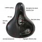 Red Kit_Hollow Bicycle Saddle Breathable Road Bike Saddle Unisex Shock Absorbing Comfortable Bicycle