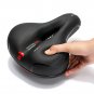 Red Kit_Hollow Bicycle Saddle Breathable Road Bike Saddle Unisex Shock Absorbing Comfortable Bicycle