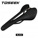BLACK._TOSEEK Breathable and Comfortable Seat Cushion Narrow Saddle Recommended Women's and Men's Bi