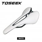 WHITE._TOSEEK Breathable and Comfortable Seat Cushion Narrow Saddle Recommended Women's and Men's Bi