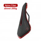 Nylon Saddle Red_ZEIUS Carbon/Nylon Fiber 3D Printed Bicycle Saddle Ultralight Hollow Breathable Com