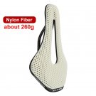 Nylon Saddle White_ZEIUS Carbon/Nylon Fiber 3D Printed Bicycle Saddle Ultralight Hollow Breathable C