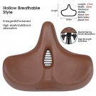 Dark Brown_WEST BIKING Widen Bicycle Saddle Ergonomic Big Butt Bicycle Cushion Pad Breathable Cyclin Dark Brown_WEST BIKING Widen Bicycle Saddle Ergonomic Big Butt Bicycle Cushion Pad Breathable Cyclin