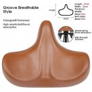 Widen Light Brown_WEST BIKING Widen Bicycle Saddle Ergonomic Big Butt Bicycle Cushion Pad Breathable Widen Light Brown_WEST BIKING Widen Bicycle Saddle Ergonomic Big Butt Bicycle Cushion Pad Breathable