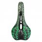 A-Green_TOOPRE Bicycle Saddle MTB Mountain Road Bike Seat PU Leather Gel Filled Cycling Cushion Comf
