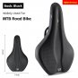 0801229 Basic_WEST BIKING MTB Road Bike Saddle Thicken Comfortable Shockproof Cycling Seat Hollow No