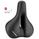 38218916001_ROCKBROS Bicycle Saddle Breathable Shock Seats PU Leather Surface Cushion Rounded Hollow