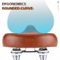 Brown_WEST BIKING Retro Bicycle Saddle Widen Comfortable Road MTB City Bike Seat Soft Cushion Leathe