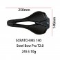 M5 T2.0 250-140_Prologo NDR M5 Short Nose Saddle245&Atilde;�143mm/250x140mm Hollow Road MTB Bicycle Front S