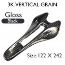 Gloss Black 122x242_K.3+ Carbon Saddle MTB/Mountain Bike Front Seat Cushion 242*122/132mm For Gravel Gloss Black 122x242_K.3+ Carbon Saddle MTB/Mountain Bike Front Seat Cushion 242*122/132mm For Gravel