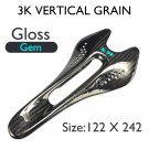 Gloss Gem 122x242_K.3+ Carbon Saddle MTB/Mountain Bike Front Seat Cushion 242*122/132mm For Gravel R
