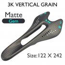 Matte Gem 122x242_K.3+ Carbon Saddle MTB/Mountain Bike Front Seat Cushion 242*122/132mm For Gravel R