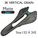 Matte Gem 132x242_K.3+ Carbon Saddle MTB/Mountain Bike Front Seat Cushion 242*122/132mm For Gravel R Matte Gem 132x242_K.3+ Carbon Saddle MTB/Mountain Bike Front Seat Cushion 242*122/132mm For Gravel R