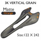 Matte Orange 122x242_K.3+ Carbon Saddle MTB/Mountain Bike Front Seat Cushion 242*122/132mm For Grave