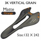 Matte Orange 132x242_K.3+ Carbon Saddle MTB/Mountain Bike Front Seat Cushion 242*122/132mm For Grave Matte Orange 132x242_K.3+ Carbon Saddle MTB/Mountain Bike Front Seat Cushion 242*122/132mm For Grave