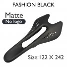 Nologo Black 122mm_K.3+ Carbon Saddle MTB/Mountain Bike Front Seat Cushion 242*122/132mm For Gravel 