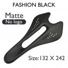 Nologo Black 132mm_K.3+ Carbon Saddle MTB/Mountain Bike Front Seat Cushion 242*122/132mm For Gravel 