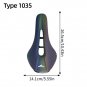 Type 1035_MOTSUV Bicycle Rainbow Saddle Soft Silica Gel PU Leather Comfortable Road Mountain Bike Se