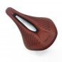 Brown 280g_New bicycle seat MTB Road Bike Saddles PU Retro Brown Ultralight Breathable Comfortable S