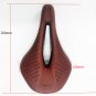 White 280g_New bicycle seat MTB Road Bike Saddles PU Retro Brown Ultralight Breathable Comfortable S