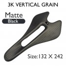3KMatteBlack 132x242_Ultra-Light Carbon Mountain Bike Front Seat Cushion, Gravel, Cycling Accessorie