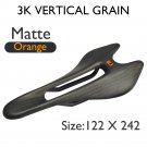 3KMatteOrange122x242_Ultra-Light Carbon Mountain Bike Front Seat Cushion, Gravel, Cycling Accessorie