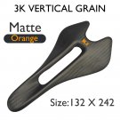 3KMatteOrange132x242_Ultra-Light Carbon Mountain Bike Front Seat Cushion, Gravel, Cycling Accessorie