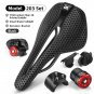 Model 203 Set_WEST BIKING T800 Carbon 3D Printed Bike Saddle Ultralight With Tail Light Bike Saddle 
