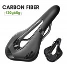 Black_MTB Carbon Saddle Ultralight 130g Hollow Breathable Bicycle Saddle 255x145mm Comfortable Bike 