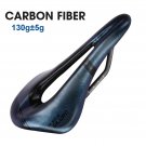 Blue_MTB Carbon Saddle Ultralight 130g Hollow Breathable Bicycle Saddle 255x145mm Comfortable Bike S