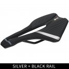 Silver-Black Rail_TOSEEK Racing Bicycle Saddle Training Grade Man Road Tt TimeTrial Triathlon Bike l Silver-Black Rail_TOSEEK Racing Bicycle Saddle Training Grade Man Road Tt TimeTrial Triathlon Bike l