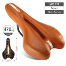 071 Brown_WEST BIKING MTB Gel Comfort Bicycle Saddle Foam Road Bike Painless Seat PU Leather Versati