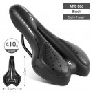 086 Black_WEST BIKING MTB Gel Comfort Bicycle Saddle Foam Road Bike Painless Seat PU Leather Versati