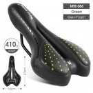086 Green_WEST BIKING MTB Gel Comfort Bicycle Saddle Foam Road Bike Painless Seat PU Leather Versati
