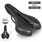111 Black_WEST BIKING MTB Gel Comfort Bicycle Saddle Foam Road Bike Painless Seat PU Leather Versati