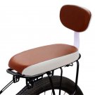 Brown_New Child Bike Rear Seat Saddle with Handle Armrest Footrest Pedal Kid Bicycle Seat Mat Includ Brown_New Child Bike Rear Seat Saddle with Handle Armrest Footrest Pedal Kid Bicycle Seat Mat Includ