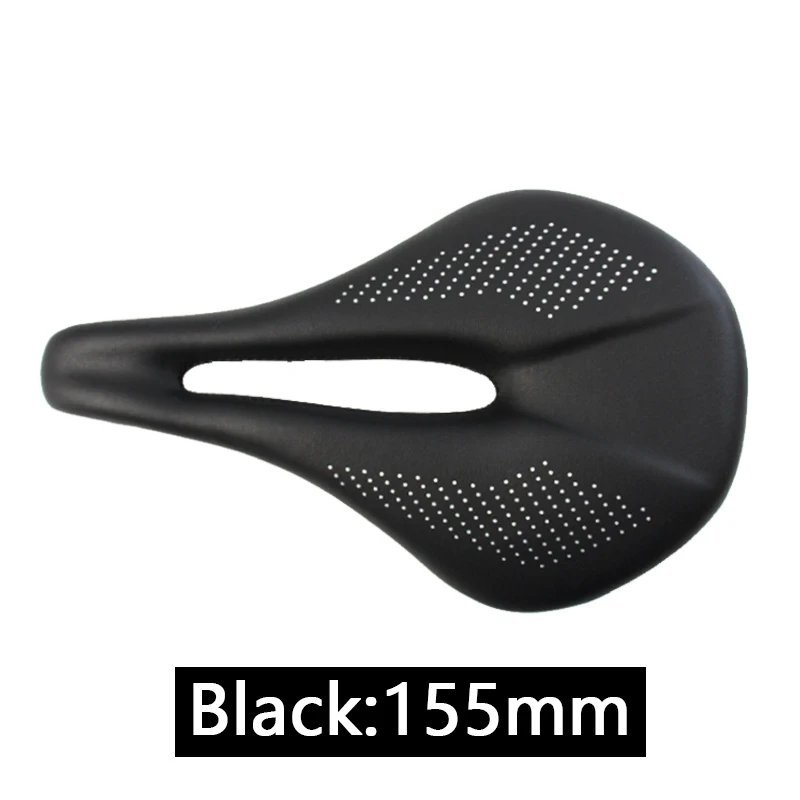 Black 155 White logo_Full Carbon Saddle Road MTB Mountain Bike Bicycle saddle for Cycling Saddle Tra