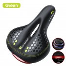 083 Green_WEST BIKING Road Bike Saddle MTB Bicycle Seat With Warning Taillight  PU Breathable Soft S