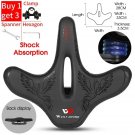 122B Clamp Tools_WEST BIKING-Ergonomic Big Butt Bicycle Saddle,Widen Thicken Cushion Pad,Comfortable