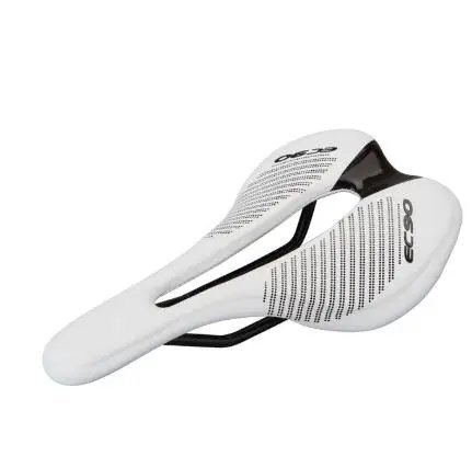 EC90 White_EC90 bicycle seat MTB Road Bike Saddles PU Ultralight Breathable Comfortable Seat Cushion