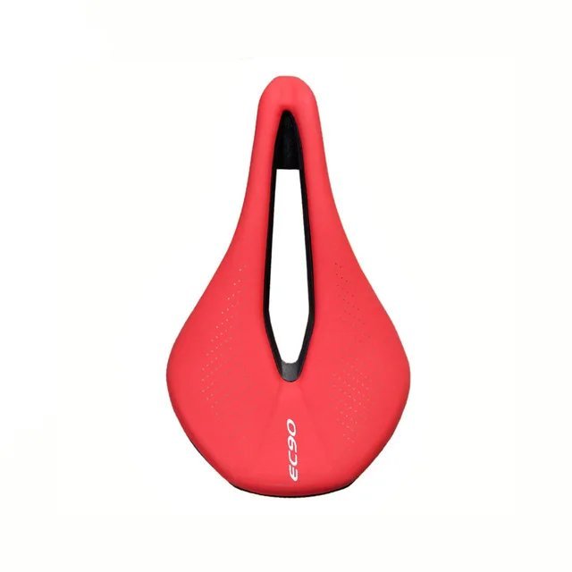 red_EC90 bicycle seat MTB Road Bike Saddles PU Ultralight Breathable Comfortable Seat Cushion Bike R