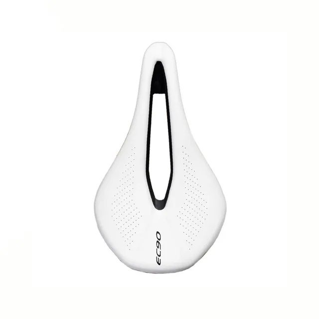 white_EC90 bicycle seat MTB Road Bike Saddles PU Ultralight Breathable Comfortable Seat Cushion Bike