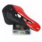 Blue_WEST BIKING Ultralight Mountain Bicycle Saddle MTB Short Nose Road Bike Seat PU Leather Hollow