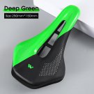 Dark Green_WEST BIKING Ultralight Mountain Bicycle Saddle MTB Short Nose Road Bike Seat PU Leather H Dark Green_WEST BIKING Ultralight Mountain Bicycle Saddle MTB Short Nose Road Bike Seat PU Leather H