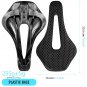 Black Plastic Base_RYET 3D Printed Bike Saddle Carbon Fiber Ultralight Hollow Comfortable Breathable