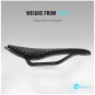 Black Plastic Base_RYET 3D Printed Bike Saddle Carbon Fiber Ultralight Hollow Comfortable Breathable