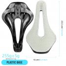 White Plastic Base_RYET 3D Printed Bike Saddle Carbon Fiber Ultralight Hollow Comfortable Breathable