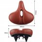 Blue_Soft Mtb Saddle Thickened Sponge Bicycle Saddle Long Distance Silicone Saddle Road Bicycle Seat